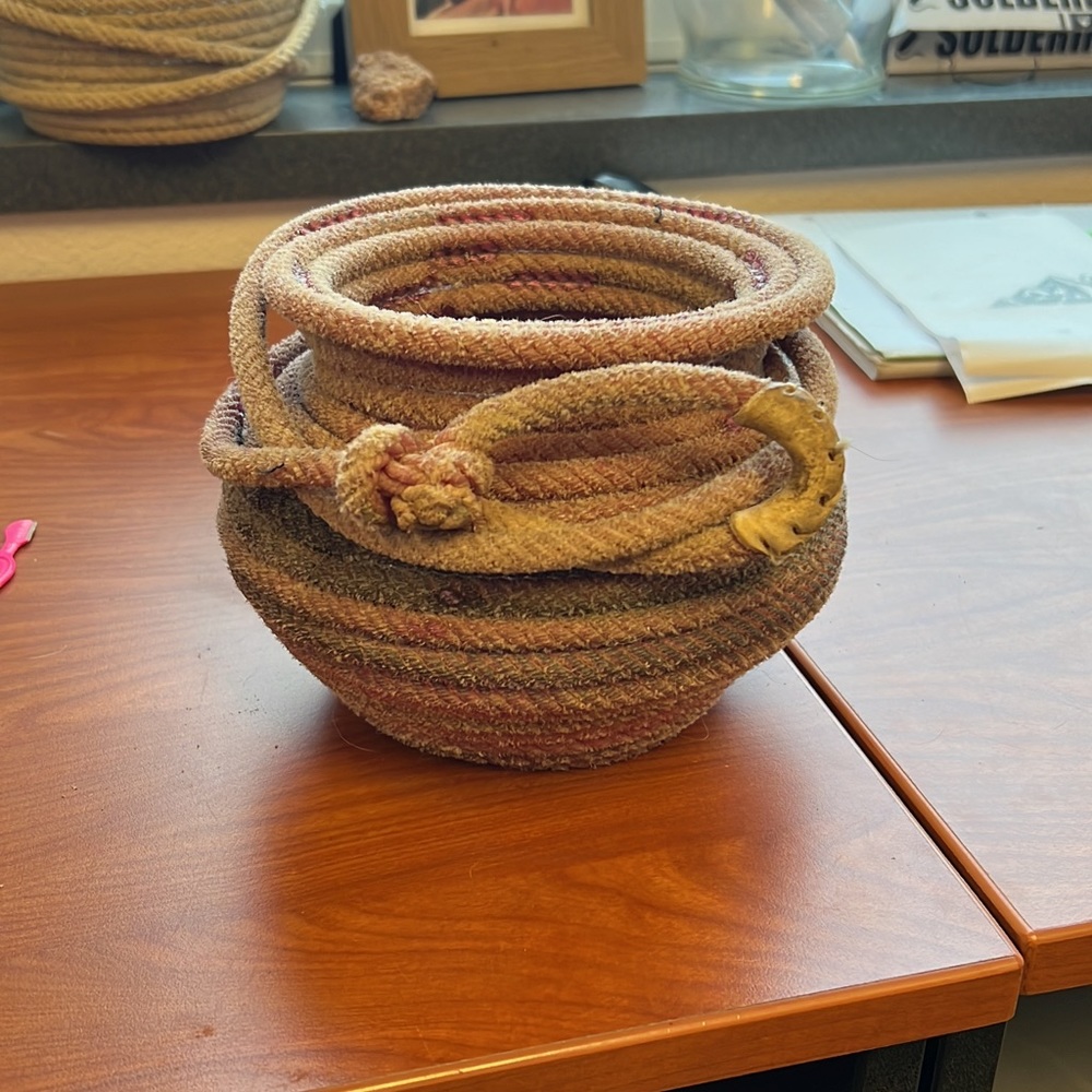 handmade rope vase